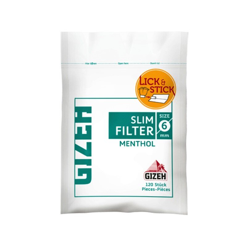 GIZEH - Slim Filter - Menthol - Bag - 10 x 120 Stück Bild 2