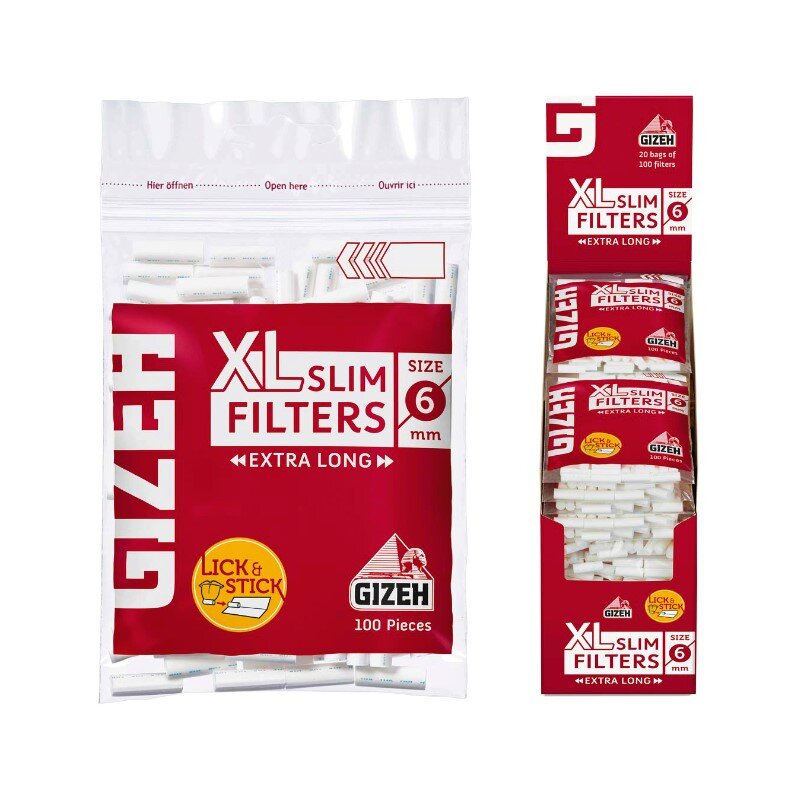 GIZEH - XL Slim Filter - Bag - 20 x 100 Stück