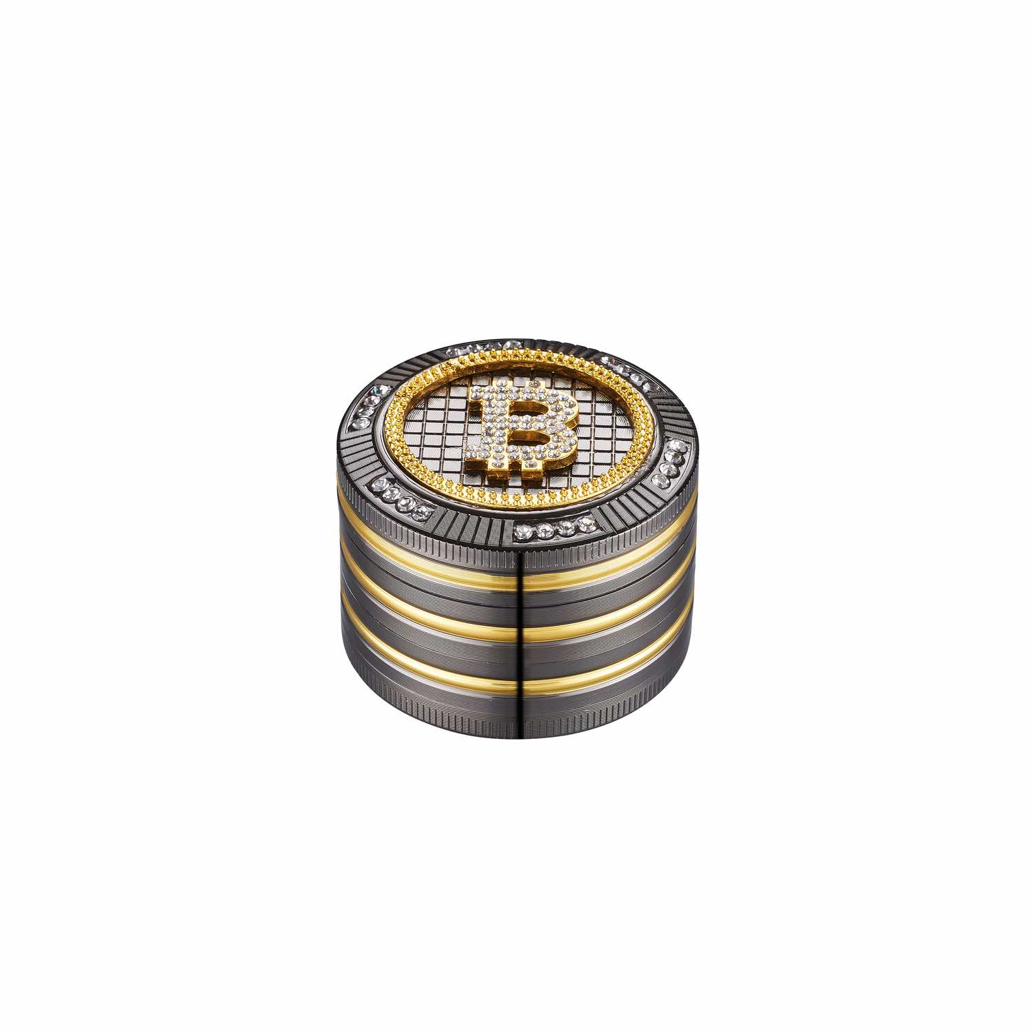 Champ High - Grinder Bling Bling Bitcoin - 50mm - 4 Layers Bild 2