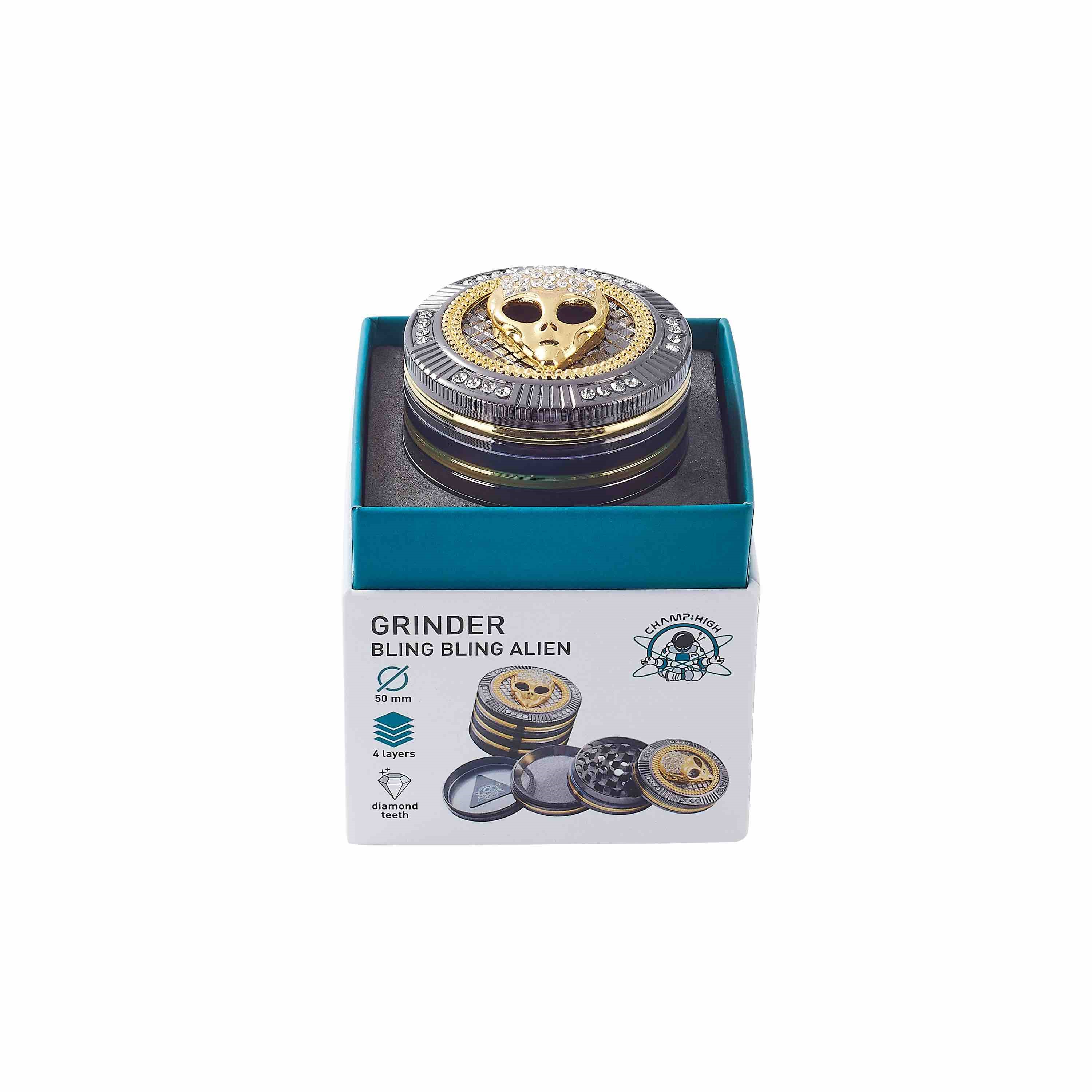 Champ High - Grinder Bling Bling Alien - 50mm - 4 Layers