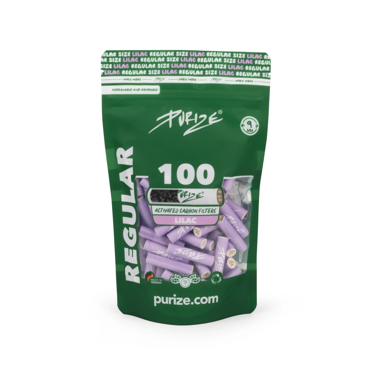 Purize - Regular Size - 9mm - 100 Stück - Lilac