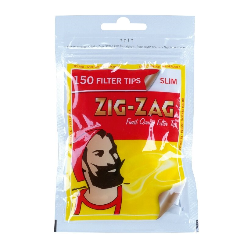 Zig Zag - Slim Filter Tips - Box - 10 x 150 Stück