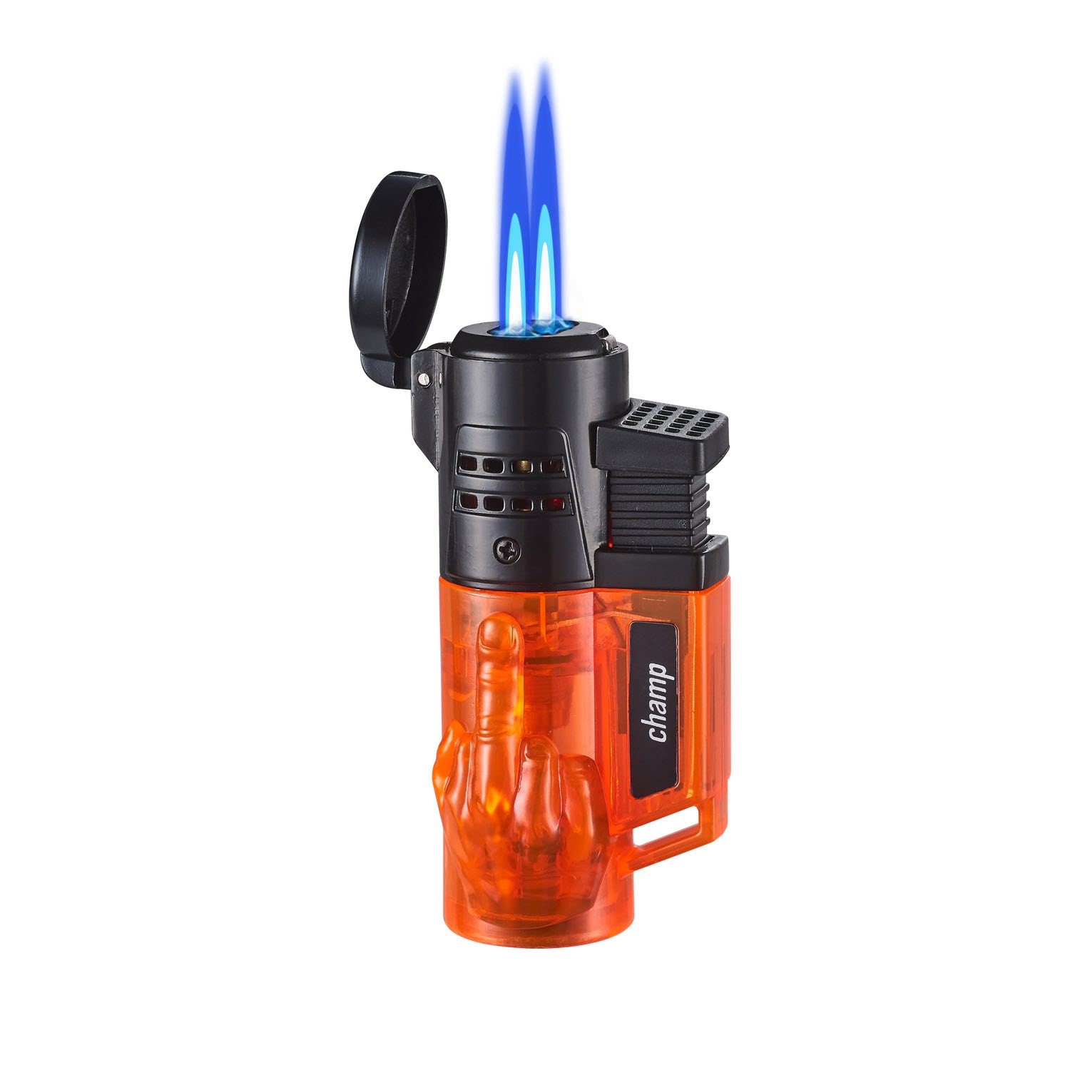 Champ - Fuck You Feuerzeug mit 2 blauen Flammen - Display - 12 Stück Bild 4