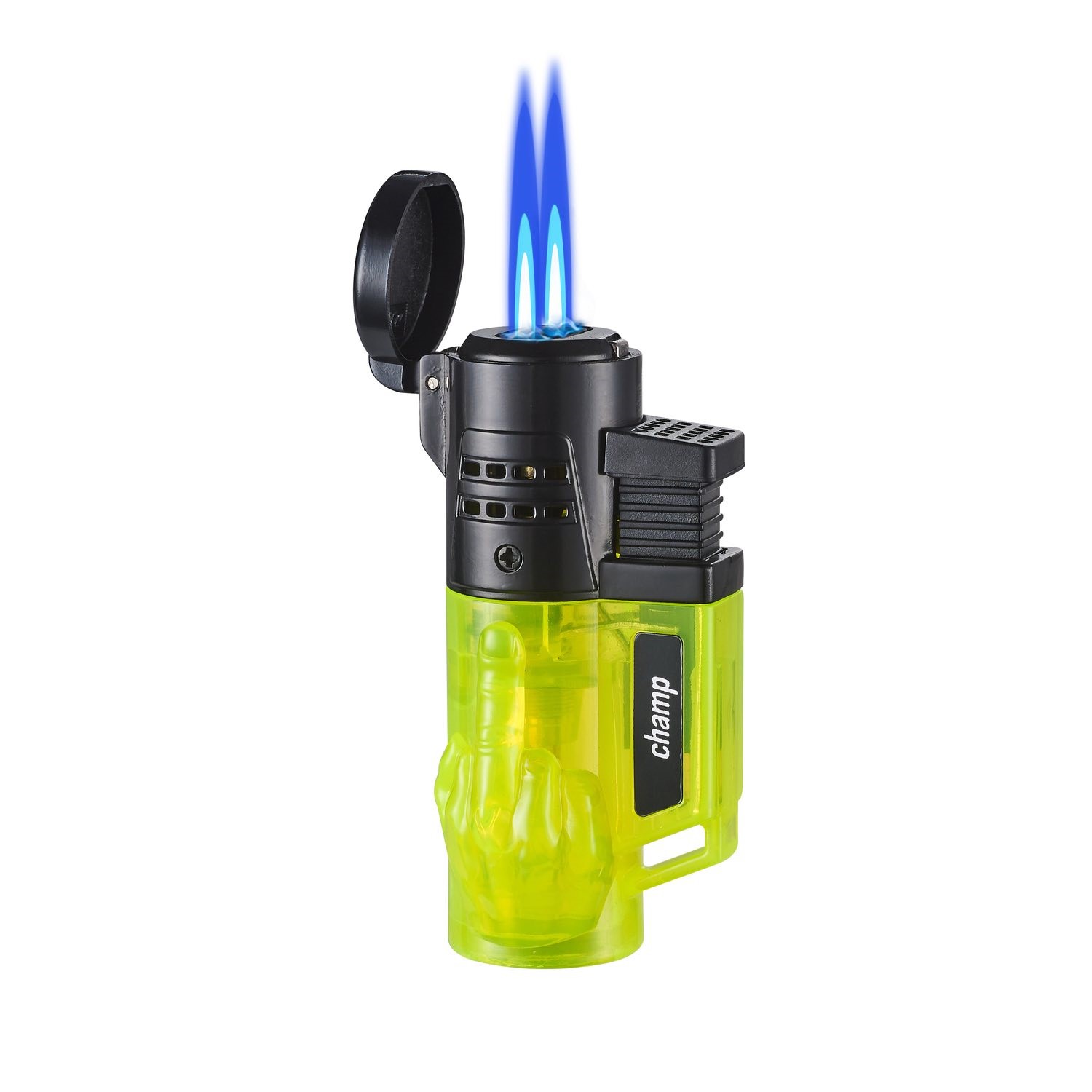 Champ - Fuck You Feuerzeug mit 2 blauen Flammen - Display - 12 Stück Bild 7