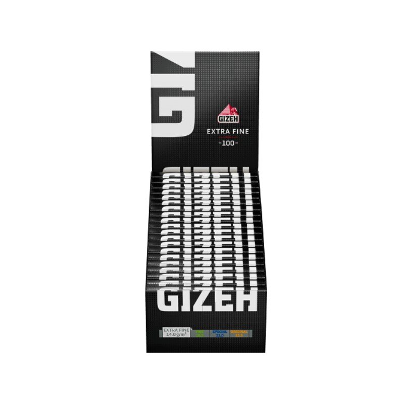 GIZEH - DW Extra Fine - Black - Box - 20 Stück