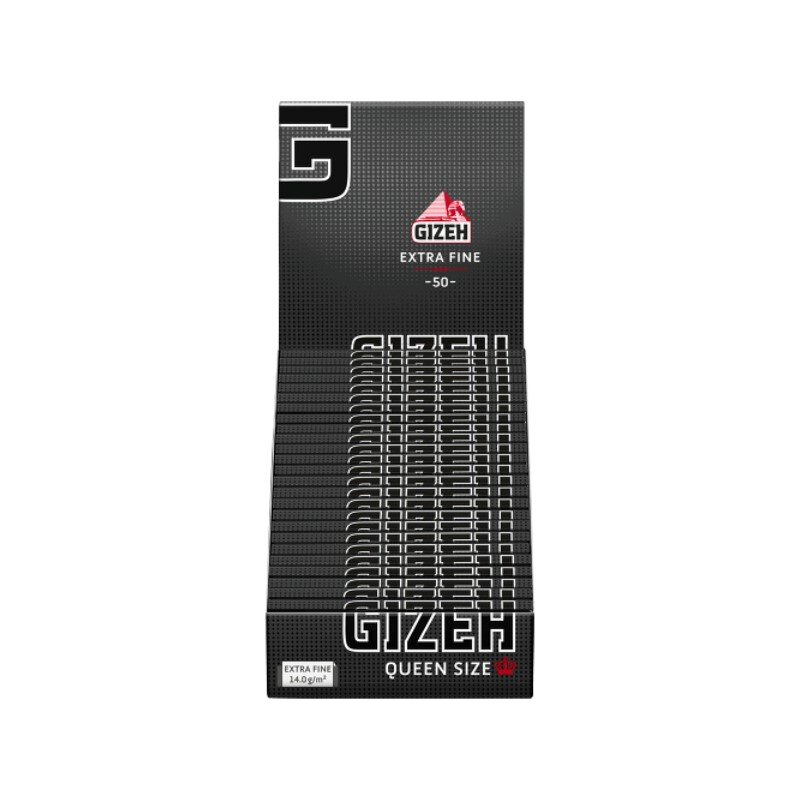 GIZEH - Queen Size - Black - Box - 25 x 50 Stück