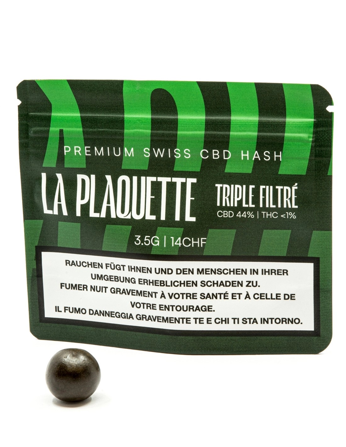 La Plaquette - CBD Hash - Triple Filtré - 3.5g