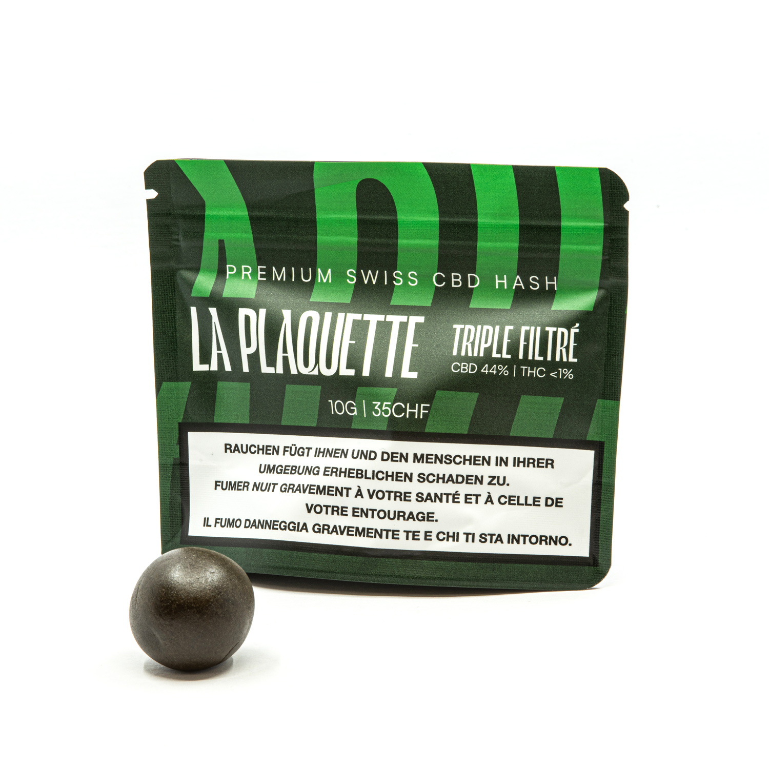 La Plaquette - CBD Hash - Triple Filtré - 10g
