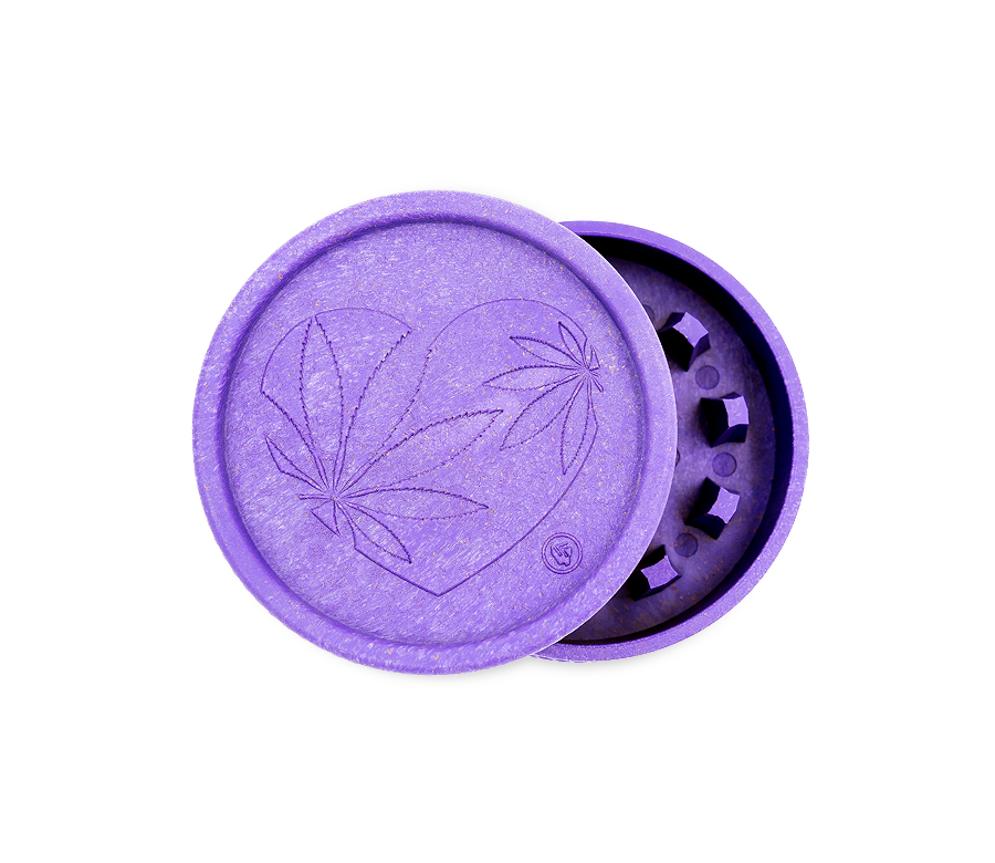Hemp Grinder - 420 Heart - 55mm - 2 Layers - Display - 8 Stück Bild 4