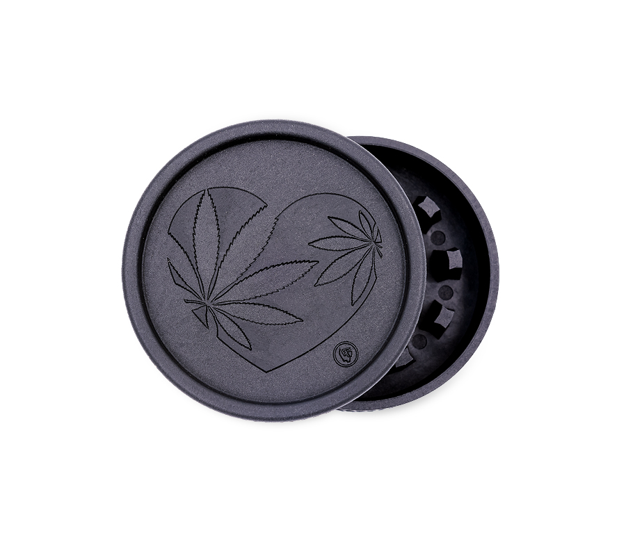 Hemp Grinder - 420 Heart - 55mm - 2 Layers - Display - 8 Stück Bild 6