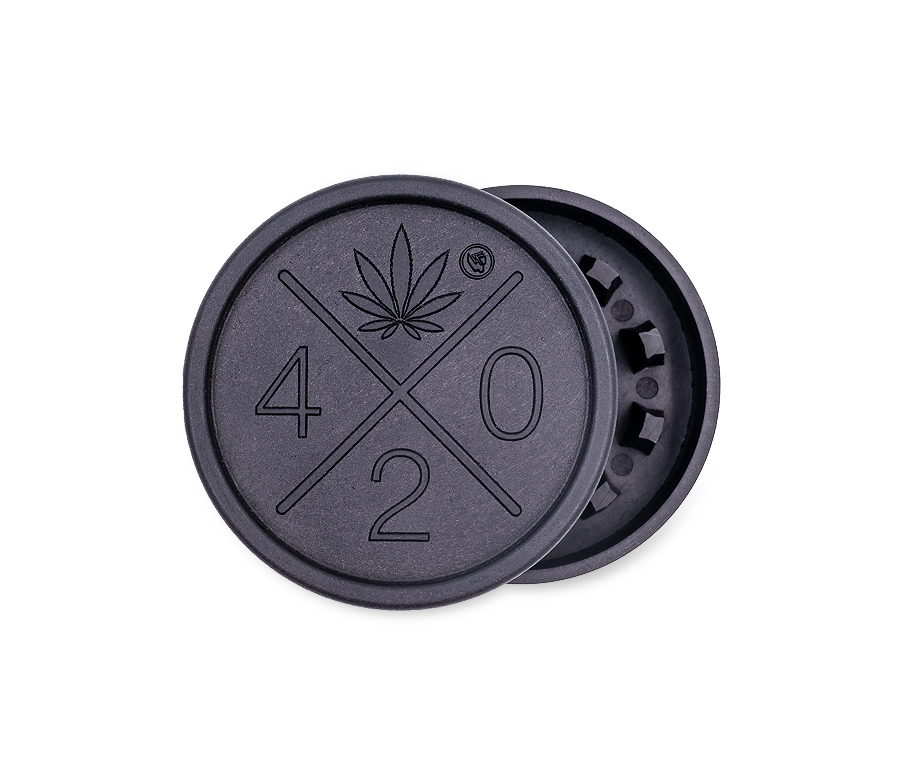 Hemp Grinder - 420 Logo - 55mm - 2 Layers - Display - 8 Stück Bild 8