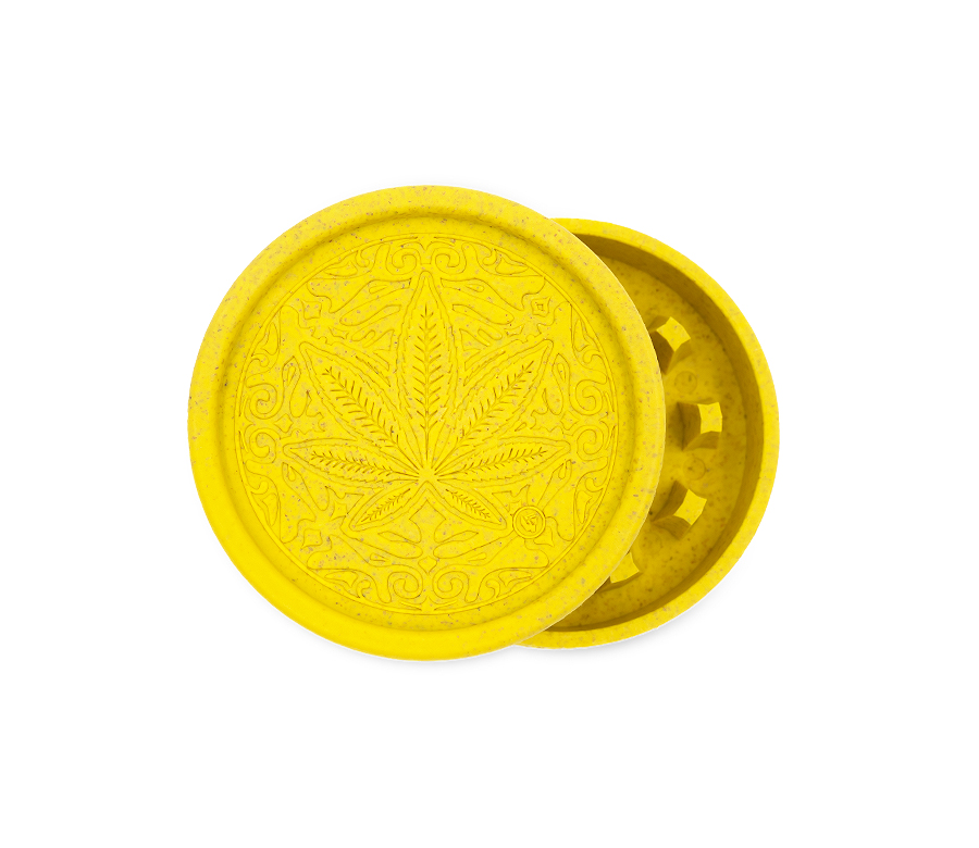 Hemp Grinder - Trance Leaf - 55mm - 2 Layers - Display - 8 Stück Bild 9