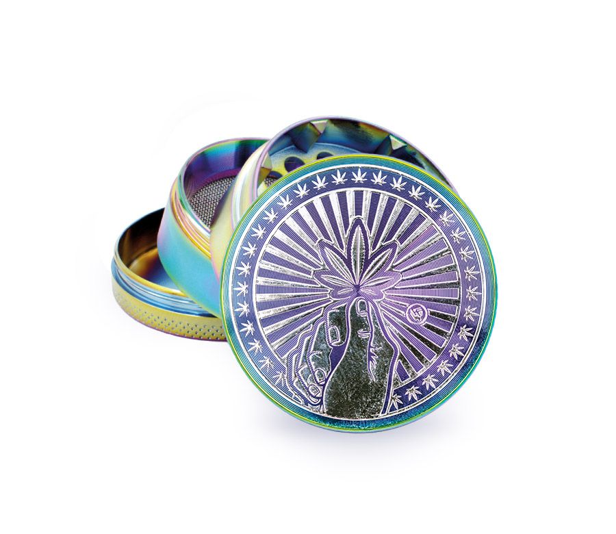 Metal Grinder - 50mm - 4 Layers - Icy - Hope - Display - 4 Stück