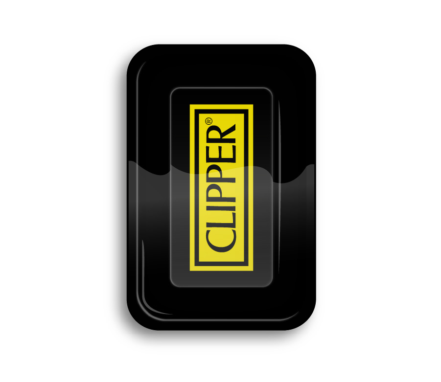 Rolling Tray - 27.5 x 17.5cm - Clipper Logo Black Bild 2