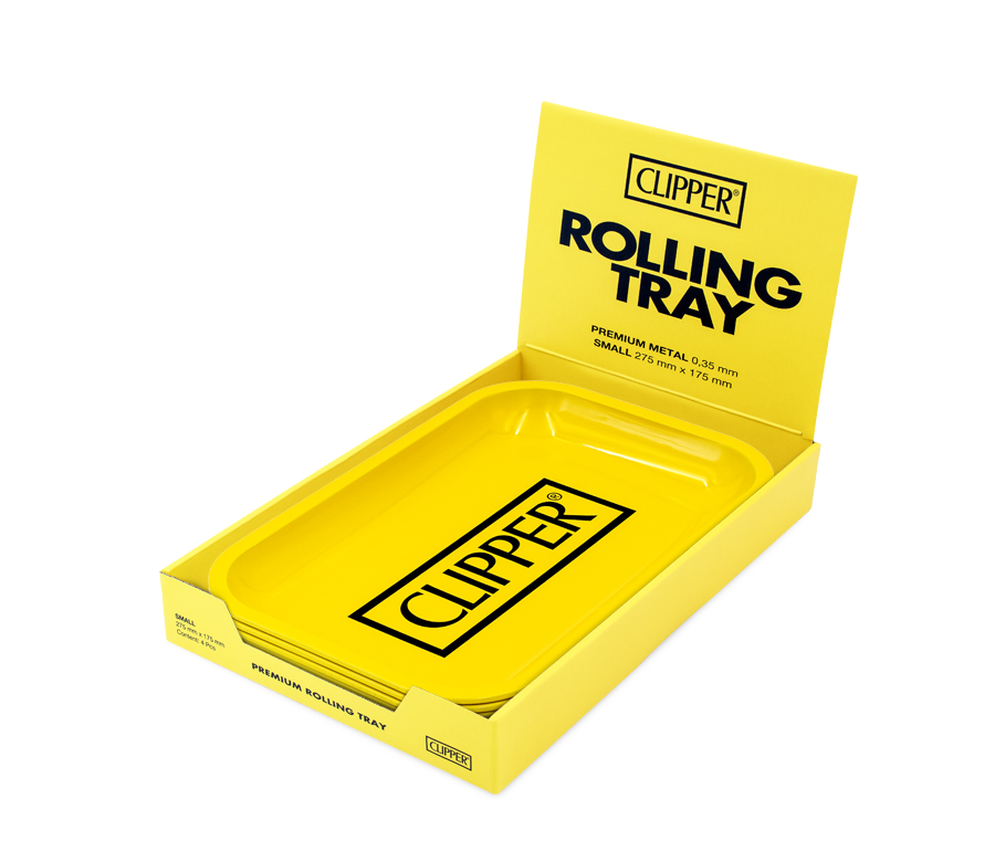 Rolling Tray - 27.5 x 17.5cm - Clipper Logo Yellow Bild 3