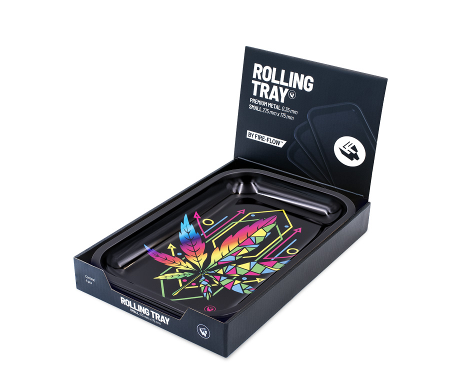 Rolling Tray - 27.5 x 17.5cm - Geometrical Leaves Bild 3