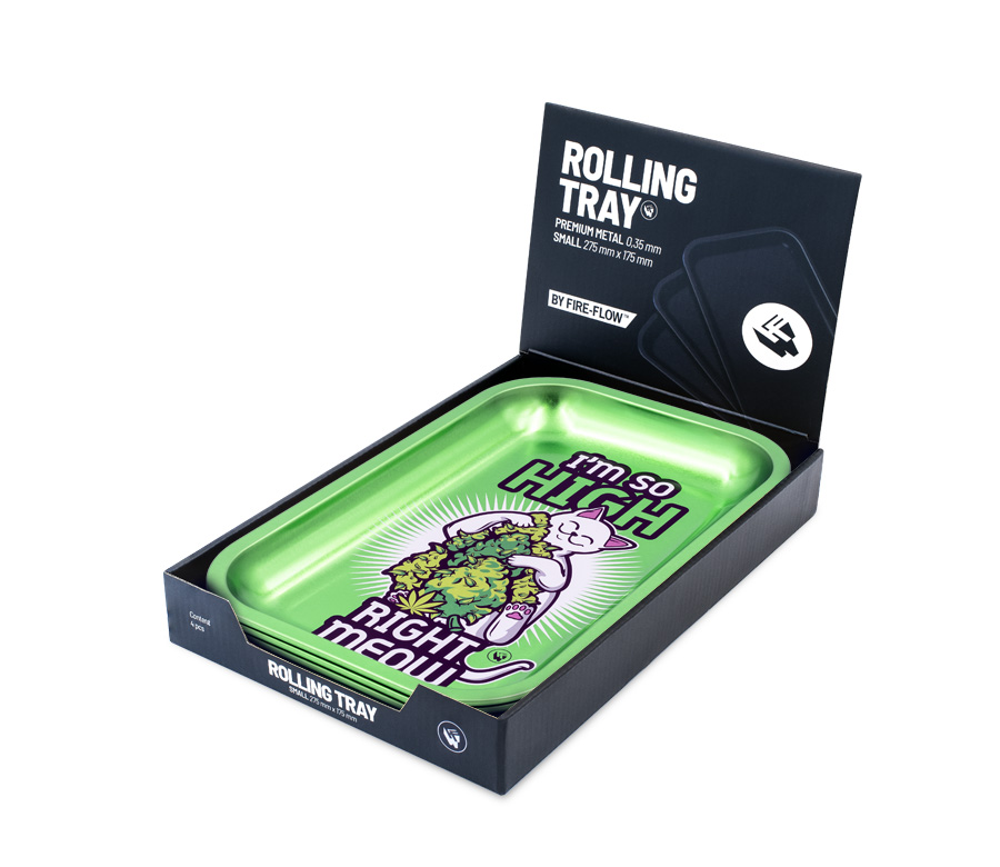 Rolling Tray - 27.5 x 17.5cm - High Right Meow Bild 4