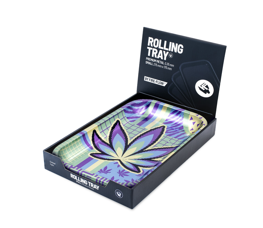Rolling Tray - 27.5 x 17.5cm - Small Leaves 36 2/4 Bild 3