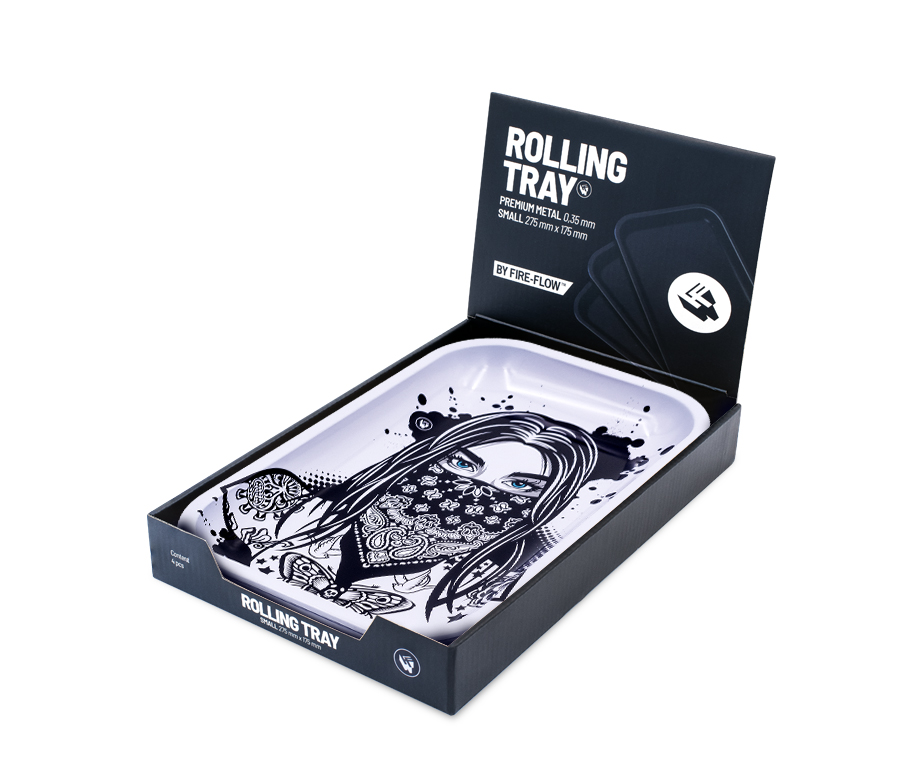 Rolling Tray - 27.5 x 17.5cm - Tattoo Girl Bild 4