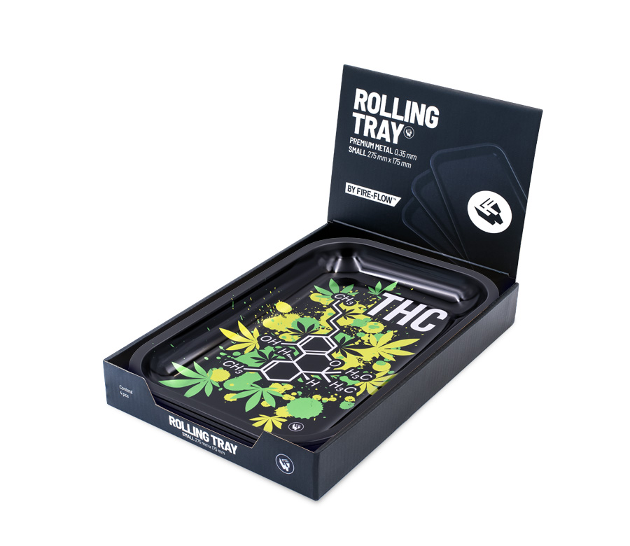 Rolling Tray - 27.5 x 17.5cm - THC Molecule Bild 4