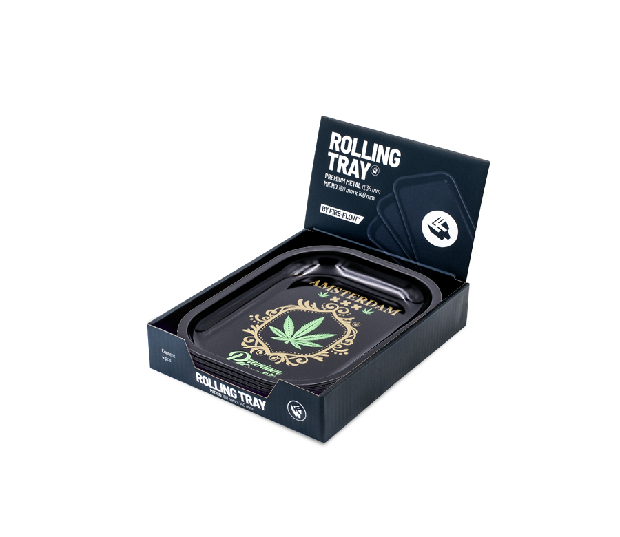 Rolling Tray - 18 x 14cm - Adam Leaf Gold Bild 3