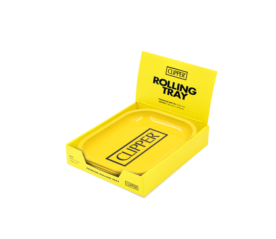 Rolling Tray - 18 x 14cm - Clipper Logo Yellow Bild 4