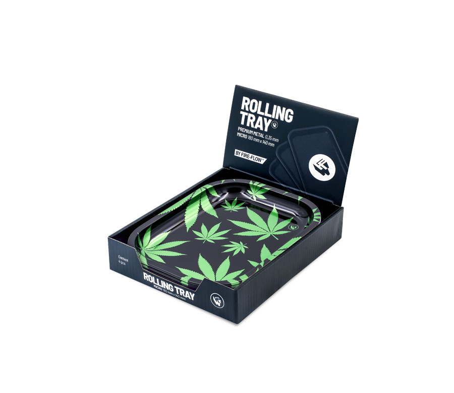 Rolling Tray - 18 x 14cm - Leaves Green Bild 4