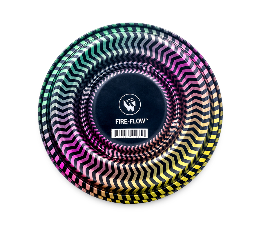 Metal Coffeeshop Ashtray - 160mm - Trippy #2 Bild 4