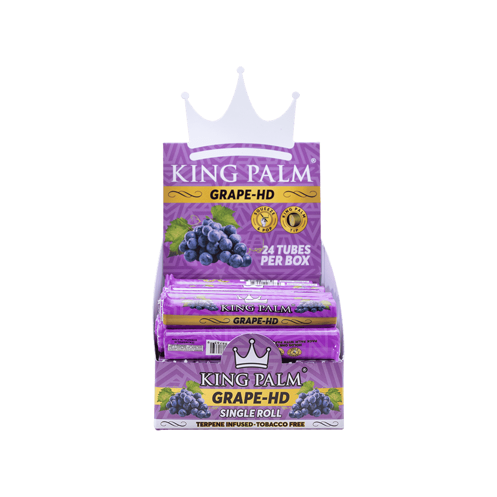 King Palm - Mini Tube - Grape HD - 1 Stück - Display - 24 Stück