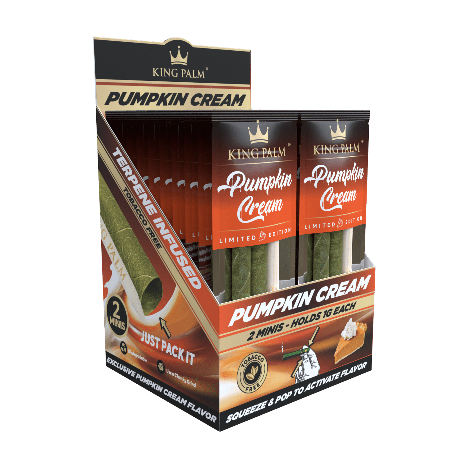 King Palm - Mini - 2 Stück - Pumpkin Cream - Display - 20 Stück