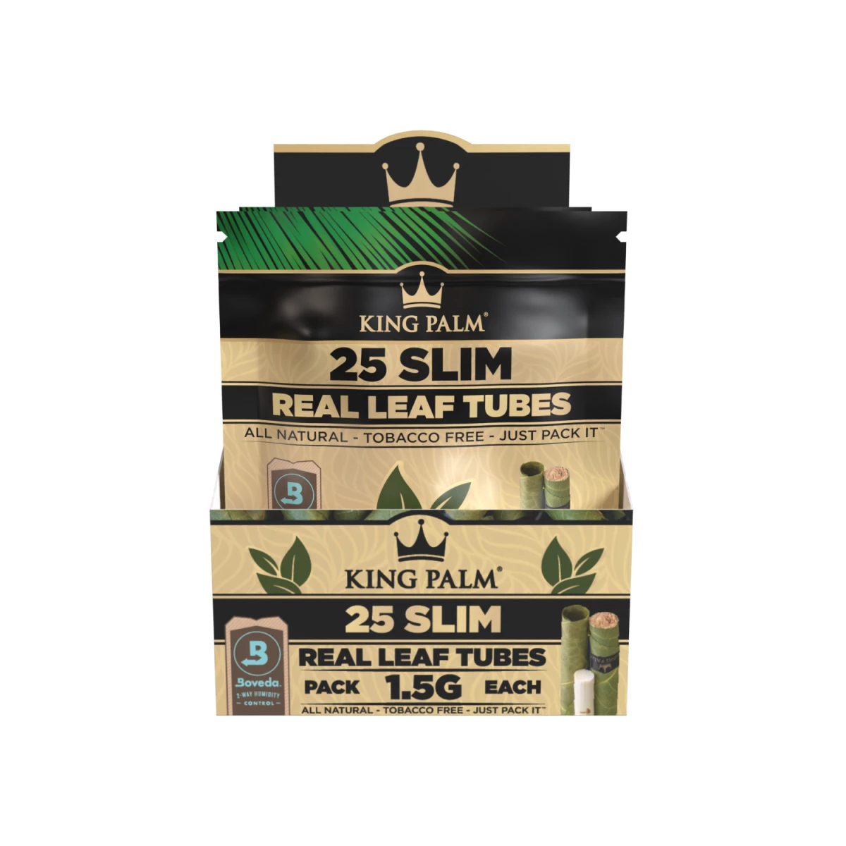 King Palm - Slim - 25 Stück - Natural - Display - 8 Stück Bild 2