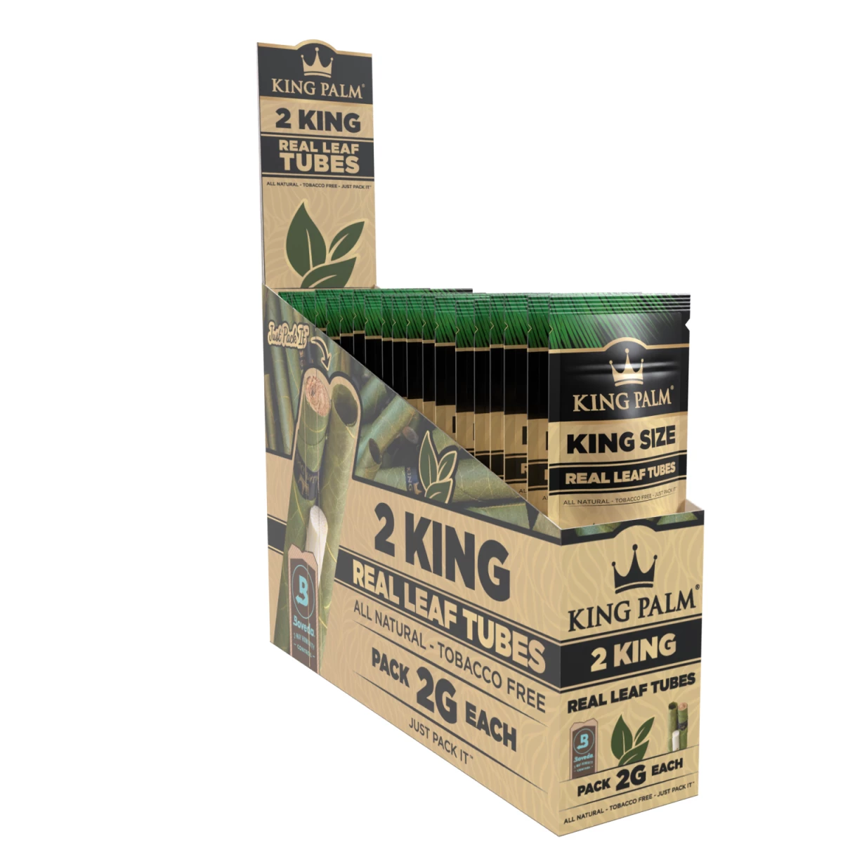 King Palm - King - 2 Stück - Natural - Display - 20 Stück