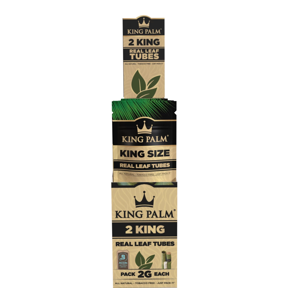 King Palm - King - 2 Stück - Natural - Display - 20 Stück Bild 2