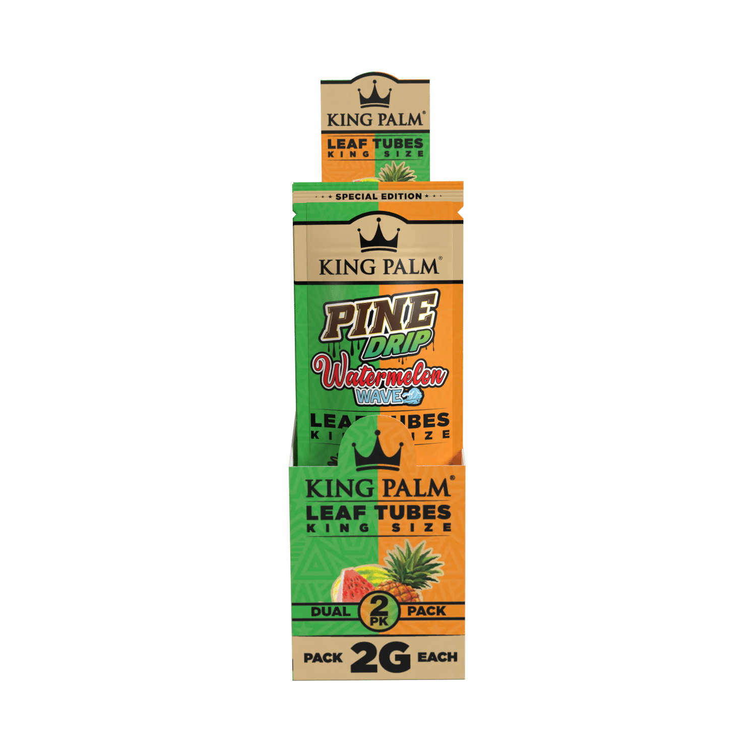 King Palm - King - 2 Stück - Pine Drip & Watermelon Wave - Display - 20 Stück Bild 2