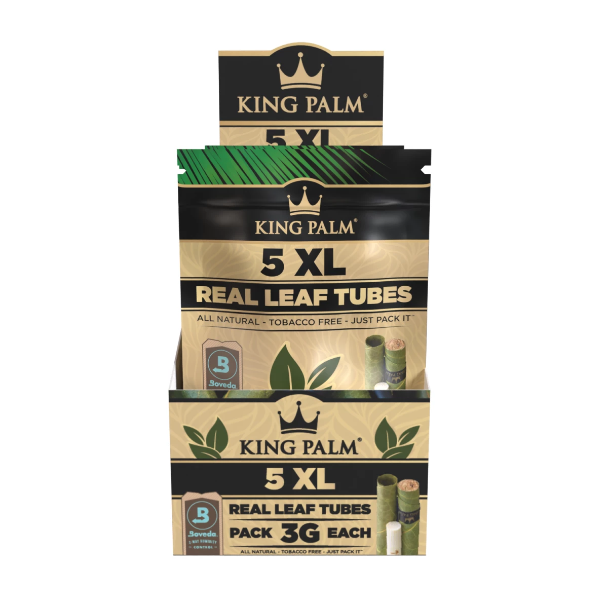 King Palm - King XL - 5 Stück - Natural - Display - 15 Stück Bild 2