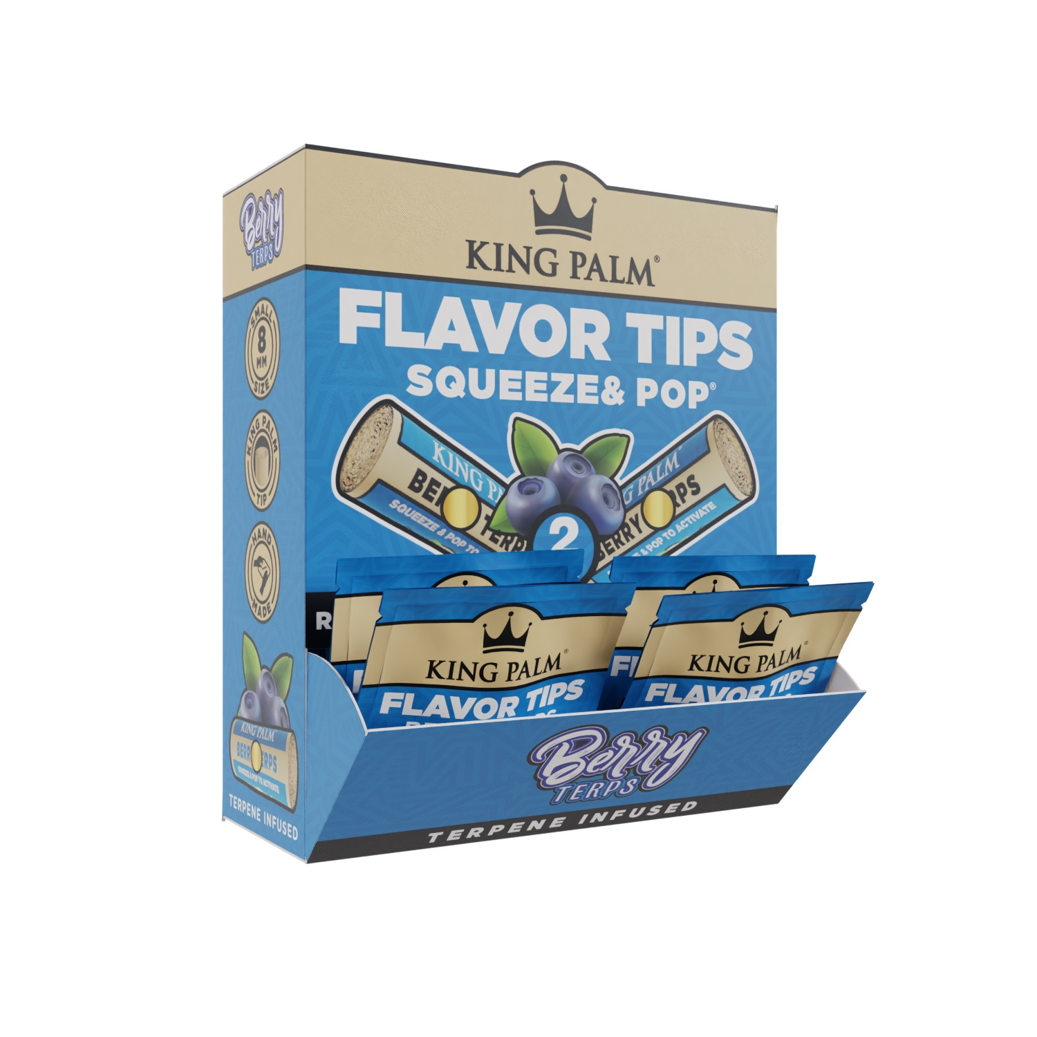 King Palm - Flavor Tips - 7mm - 2 Stück - Berry Terps - Display - 50 Stück