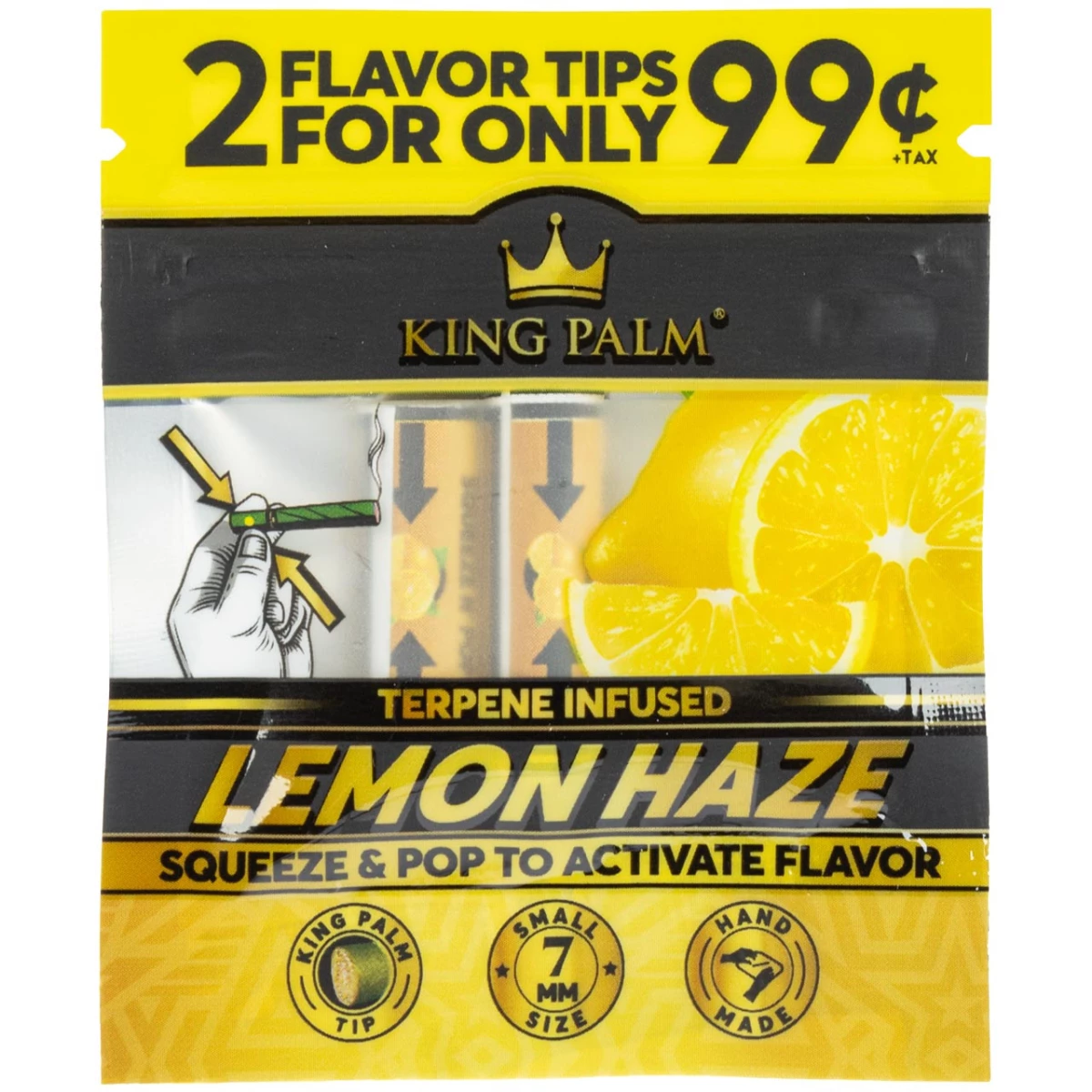 King Palm - Flavor Tips - 7mm - 2 Stück - Lemon Haze - Display - 50 Stück Bild 2