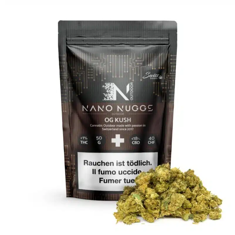 Swiss Botanic - Nano Nuggs - OG Kush - Outdoor CBD - 50g Bild 2