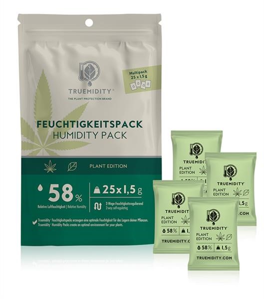 Truemidity - Humidity Pack - Feuchtigkeitsregulator - 58% - 1.5g - Display - 25 Stück