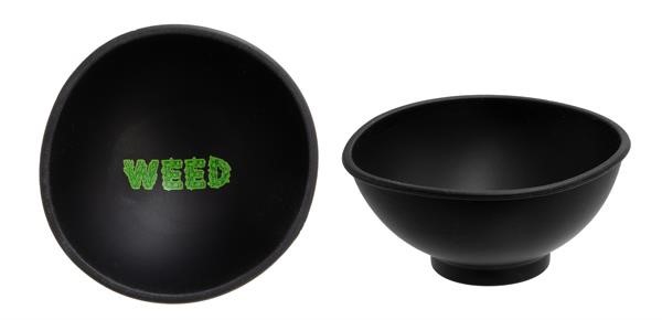 Mischschale Silikon - Black - Weed - 70x30mm - 1 Stück